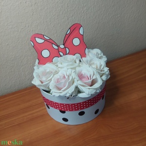 Cutie de flori cu Mickey Mouse cu buline - casă & stil de viață - accesorii pentru decorat casa - decorațiuni de masă și decorațiuni pentru rafturi  - cutii decor, cutii de suveniruri - Artynos.ro