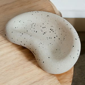 Tava din ciment semilunar cu finisaj nisipos, Accesorii nunta, Materiale decor pentru nunta, Decoratiuni pentru masa de nunta , Altele, ARTYNOS