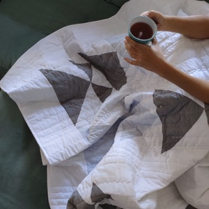 Patchwork quilt 'Iceberg', Casa & Stil de viata, Textile de casa, Cuvertura de pat, Patchwork, matlasare, Peticire, ARTYNOS