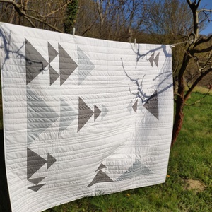 Patchwork quilt 'Iceberg' - casă & stil de viață - textile de casă - cuvertură de pat - Artynos.ro