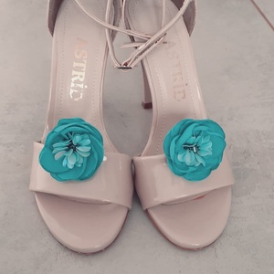 Set Accesorii - broșă/agrafă și clipsuri de pantofi Turquoise Mirage - bijuterii - broșe - Artynos.ro