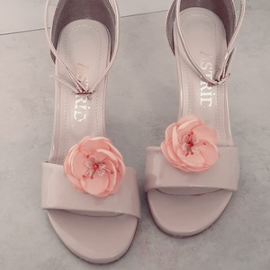 Set Accesorii - broșă/agrafă și clipsuri de pantofi Peach Blossom - bijuterii - broșe - Artynos.ro