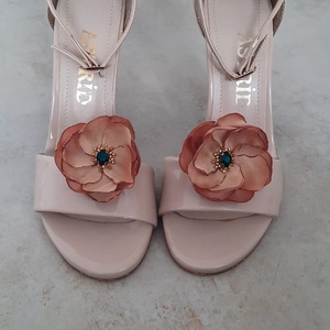 Set Accesorii - broșă/agrafă și clipsuri de pantofi Terra Emerald - bijuterii - broșe - Artynos.ro