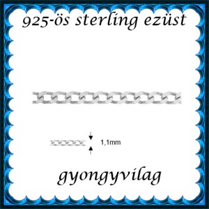 Bijuterii din argint 925: lanț în metri 925 EL06-1,1e -  - Artynos.ro