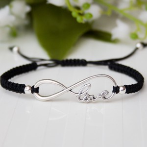 Bratara Makramé - Endless Love negru, , , ARTYNOS