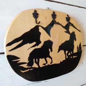 Breloc de perete ecvestru - casă & stil de viață - accesorii pentru decorat casa - decorațiuni de pereți, decorațiuni suspendate - suport pentru chei - Artynos.ro
