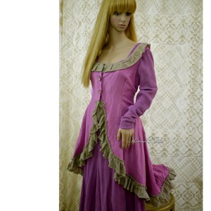 ESTELLA - vesta gotica romantica / cherry-yoghurt, Imbracaminte si moda, Haine dama, Vesta femei, Cusatura, Obiecte pictate, ARTYNOS