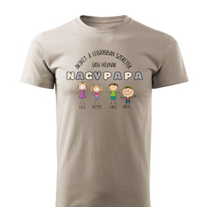 Tricou personalizat personalizat tricou cu inscriptia NAGYPAPA - cadou unic pentru tata, tata - cadou de Ziua Tatalui, , , Tricou 100% bumbac, 100% personalizat :)
Disponibil cu orice inscriptie doriti (de ex. tata, tata, ..., ARTYNOS