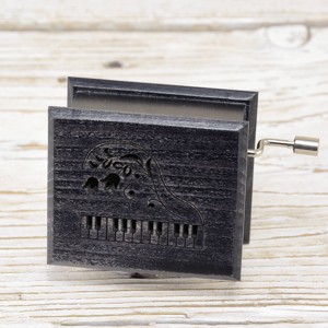 Liszt Ferenc Rapsodia maghiară cutie muzicală pian negru - casă & stil de viață - accesorii pentru decorat casa - decorațiuni de masă și decorațiuni pentru rafturi  - cutii muzicale - Artynos.ro