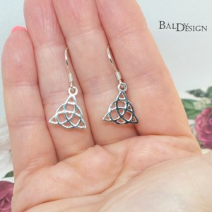 Cercei triquetra din argint, , , ARTYNOS
