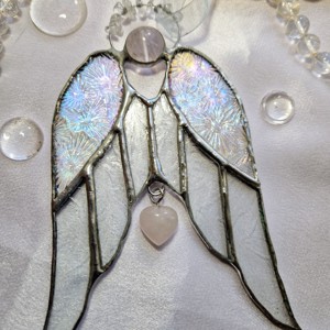 Înger de cristal cu aripă goală și sticlă cu flori de gheață - crăciun - cadouri de moș crăciun - cadouri de moș crăciun - cadouri de moș crăciun - Artynos.ro