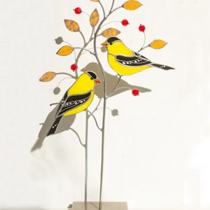 Mockingbird pereche pe o ramură de copac decor de masă -  - Artynos.ro