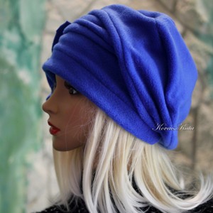 BIJOU - șapcă chic cu design polar / albastru regal - îmbrăcăminte și modă - eșarfe, pălării, fularuri - căciulă - Artynos.ro