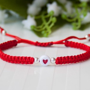Bratara macramé impletita - Hearts red, , , ARTYNOS