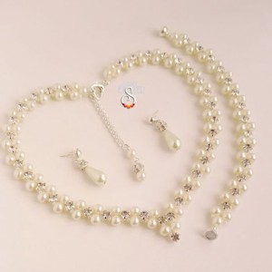 Set de eleganță - accesorii nuntă - bijuterii mireasă - set bijuterii de mireasă - Artynos.ro