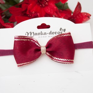 Bentita elastica pentru par - Bordeaux, , , ARTYNOS