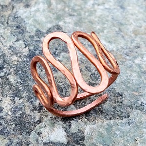 Inel unic, cu design special, din cupru -  - Artynos.ro Inel unic, cu design special, din cupru -  - Artynos.ro