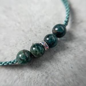 Bratara de apatita verde cu swarovski - Artynos.ro