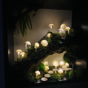 Lumină de dispoziție cu ciuperci iluminate - lampă cu ciuperci -  - Artynos.ro