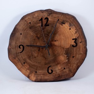 Ceas de perete din lemn, ceas din lemn rustic -  - Artynos.ro