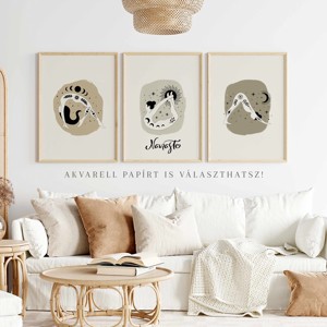 Afiș de yoga, imagine motivațională de yoga, set de decorațiuni de perete pentru studioul de yoga 3 bucăți -  - Artynos.ro