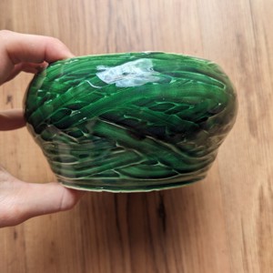 Suport de flori din ceramică verde -  - Artynos.ro