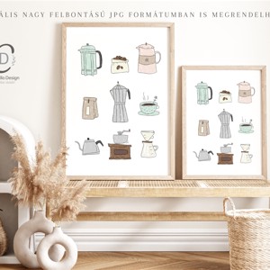 Poster de cafea, decor de perete bucătărie, imagine -  - Artynos.ro
