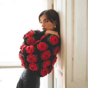 Cardigan rose - îmbrăcăminte și modă - haine damă - hanorace, cardigane - Artynos.ro