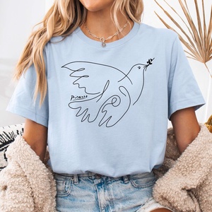 Tricou unisex brodat manual, Îmbrăcăminte și modă, Haine damă, Tricou și top de damă, Broderie, ARTYNOS