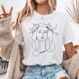 Tricou unisex brodat manual, Îmbrăcăminte și modă, Haine damă, Tricou și top de damă, Broderie, ARTYNOS