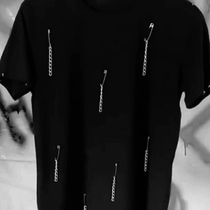 Tricou unisex cu lanturi, Îmbrăcăminte și modă, Haine damă, Tricou și top de damă, Cusătură, ARTYNOS