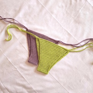Costum de baie din bumbac elastic - îmbrăcăminte și modă - haine damă - top de damă, bralette - Artynos.ro