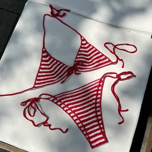 Costum de baie din bumbac elastic, Îmbrăcăminte și modă, Haine damă, Top de damă, bralette, Croșetat, ARTYNOS
