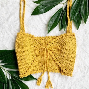 Top de vara crosetat, Îmbrăcăminte și modă, Haine damă, Top de damă, bralette, Croșetat, ARTYNOS