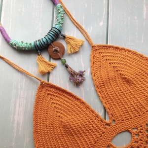 Top de vara crosetat - îmbrăcăminte și modă - haine damă - top de damă, bralette - Artynos.ro