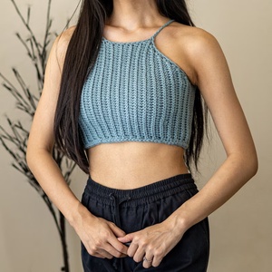 Top de vara crosetat - îmbrăcăminte și modă - haine damă - top de damă, bralette - Artynos.ro