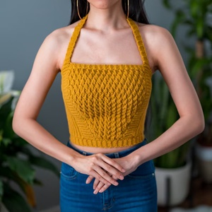 Top de vara crosetat - îmbrăcăminte și modă - haine damă - top de damă, bralette - Artynos.ro
