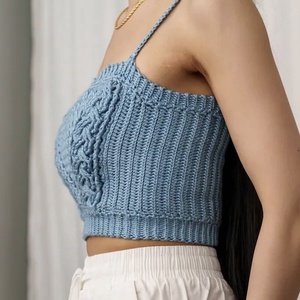 Top de vara crosetat - îmbrăcăminte și modă - haine damă - top de damă, bralette - Artynos.ro