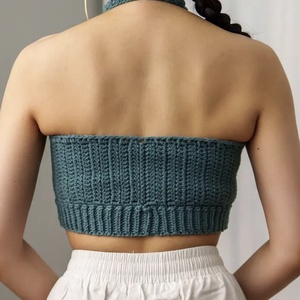 Top de vara crosetat - îmbrăcăminte și modă - haine damă - top de damă, bralette - Artynos.ro