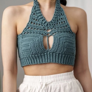 Top de vara crosetat, Îmbrăcăminte și modă, Haine damă, Top de damă, bralette, Croșetat, ARTYNOS