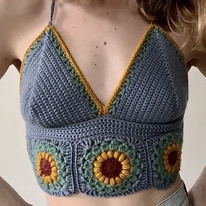 Top de vara crosetat - îmbrăcăminte și modă - haine damă - top de damă, bralette - Artynos.ro