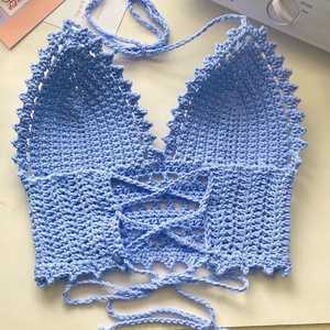Top de vara crosetat - îmbrăcăminte și modă - haine damă - top de damă, bralette - Artynos.ro