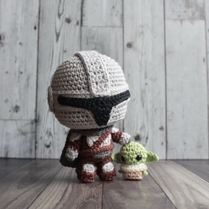 Papusa crosetata Baby Yoda Star Wars - jucării și echipamente pentru copii - plușuri - păpușă croșetată, păpușă de pluș - Artynos.ro