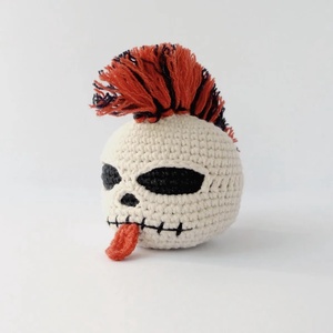Breloc crosetat Punk Skull - geantă și husă - accesorii genți - breloc - Artynos.ro