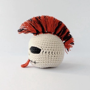 Breloc crosetat Punk Skull - geantă și husă - accesorii genți - breloc - Artynos.ro
