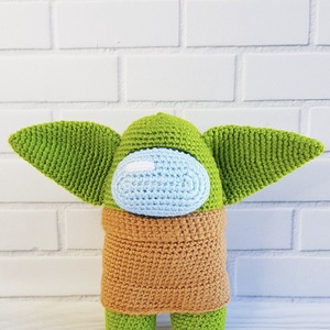 Papusa crosetata Baby Yoda - Among Us, Jucării și echipamente pentru copii, Plușuri, Păpușă croșetată, păpușă de pluș, Croșetat, Papusa crosetata manual. Este umpluta cu vatelina hipoalergenica. Recomandam spalarea manuala la 30..., ARTYNOS