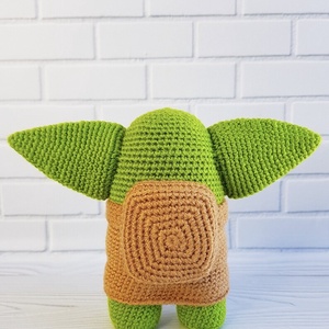 Papusa crosetata Baby Yoda - Among Us - jucării și echipamente pentru copii - plușuri - păpușă croșetată, păpușă de pluș - Artynos.ro
