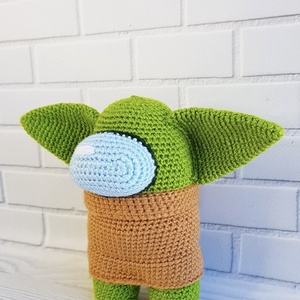 Papusa crosetata Baby Yoda - Among Us - jucării și echipamente pentru copii - plușuri - păpușă croșetată, păpușă de pluș - Artynos.ro