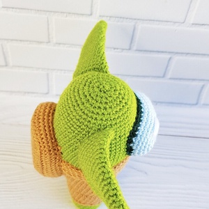 Papusa crosetata Baby Yoda - Among Us - jucării și echipamente pentru copii - plușuri - păpușă croșetată, păpușă de pluș - Artynos.ro