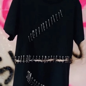 Tricou unisex cu lanturi, Îmbrăcăminte și modă, Haine damă, Tricou și top de damă, Cusătură, ARTYNOS